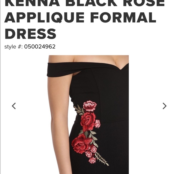 BLACK FORMAL 👗 DRESS‼️ SPECIAL OCCASION ‼️ - Picture 3 of 5